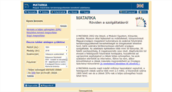 Desktop Screenshot of matarka.hu